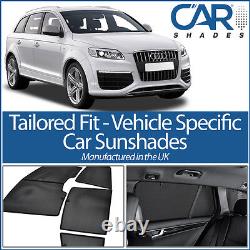 Audi Q7 5dr 2006-2015 Uv Car Shades Window Sun Blinds Privacy Glass Tint Black