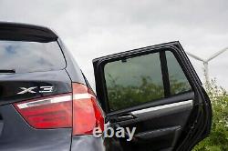 BMW X3 5dr F25 2010-17 UV CAR SHADES WINDOW SUN BLINDS PRIVACY GLASS TINT BLACK