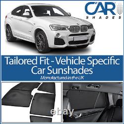 BMW X4 2014 On 5 DOOR UV CAR SHADES WINDOW SUN BLINDS PRIVACY GLASS TINT SPORT