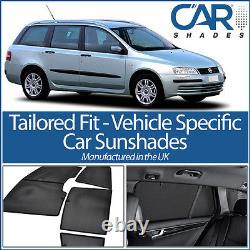 Fiat Stilo Estate 01-07 UV CAR SHADES WINDOW SUN BLINDS PRIVACY GLASS TINT BLACK