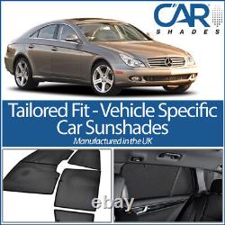 Mercedes CLS 4dr 05-11 UV CAR SHADES WINDOW SUN BLINDS PRIVACY GLASS TINT BLACK