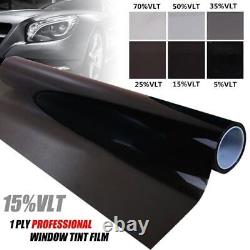 Professional Car Van Limo Window Tint Film Black Auto Tinting Dark Tint 20%