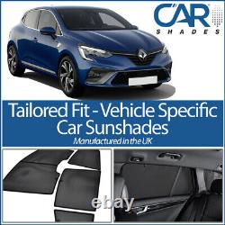 Renault Clio 5dr 19 UV CAR SHADES WINDOW SUN BLINDS PRIVACY GLASS TINT BLACK UK