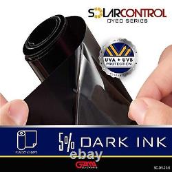 SOLARCONTROL Window Tint Car Film 40'' X 100FT Dyed Shade Roll Universal Fit