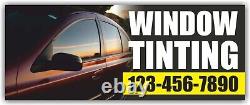 WINDOW TINTING Advertising Banner Vinyl Mesh Sign AUTOMOTIVE CAR AUTO HOME Tint