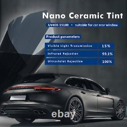 Window Tint Film 100%UV Auto Car Nano Ceramic Heat Insulation Tint 2mil 5x100FT