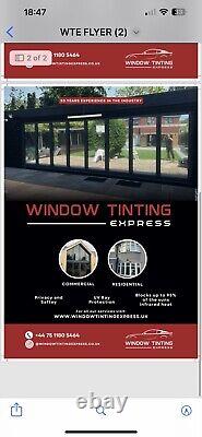 Window tint film mobile service for cars, house, commercial, flat, business
